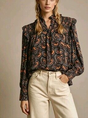 Antik Batik Otto Paisley Print Blouse